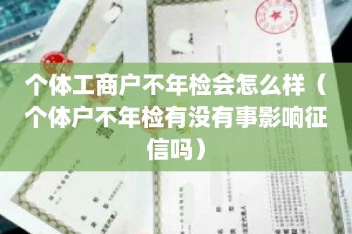 个体工商户不年检会怎么样（个体户不年检有没有事影响征信吗）