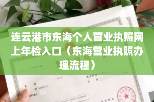 连云港市东海个人营业执照网上年检入口（东海营业执照办理流程）