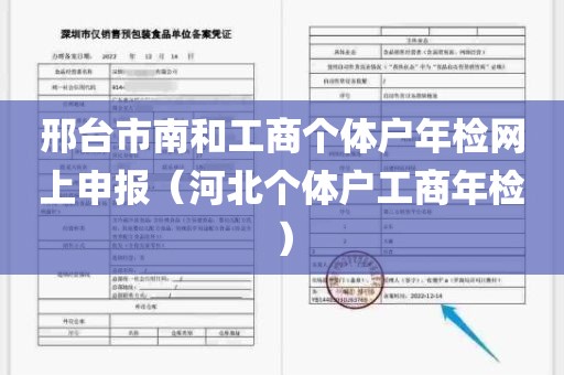 邢台市南和工商个体户年检网上申报（河北个体户工商年检）