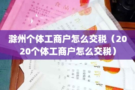 滁州个体工商户怎么交税（2020个体工商户怎么交税）