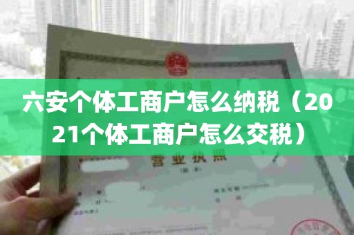 六安个体工商户怎么纳税（2021个体工商户怎么交税）