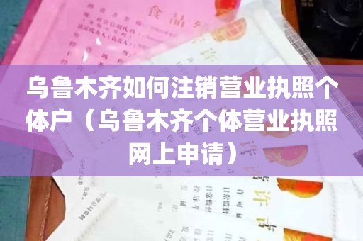 乌鲁木齐如何注销营业执照个体户（乌鲁木齐个体营业执照网上申请）